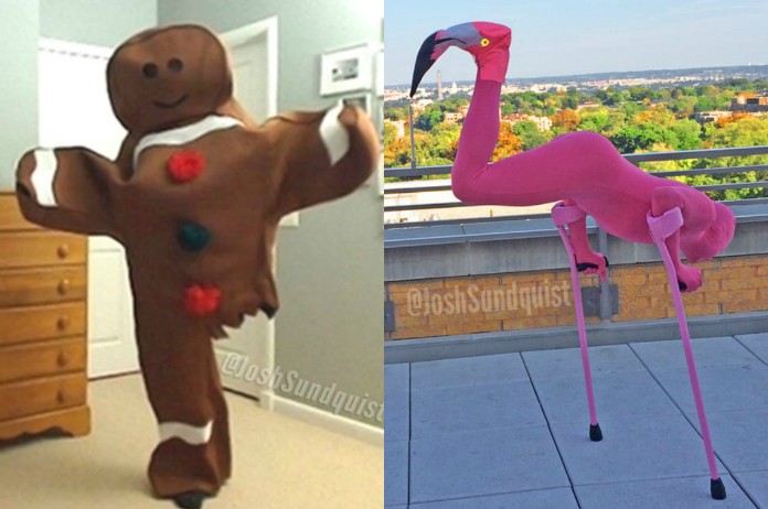 IN BEELD. Deze man met één been heeft de beste Halloween-outfits