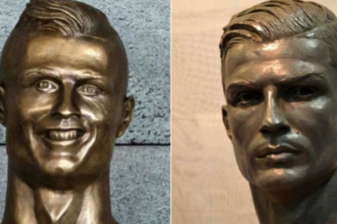 Ronaldo krijgt nieuw borstbeeld, dat deze keer écht op hem lijkt