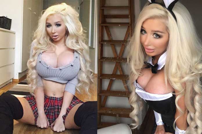 Haar lichaam schreeuwt ‘STOP’, maar zij wil koste wat het kost lijken op Barbiepop (foto’s/video)