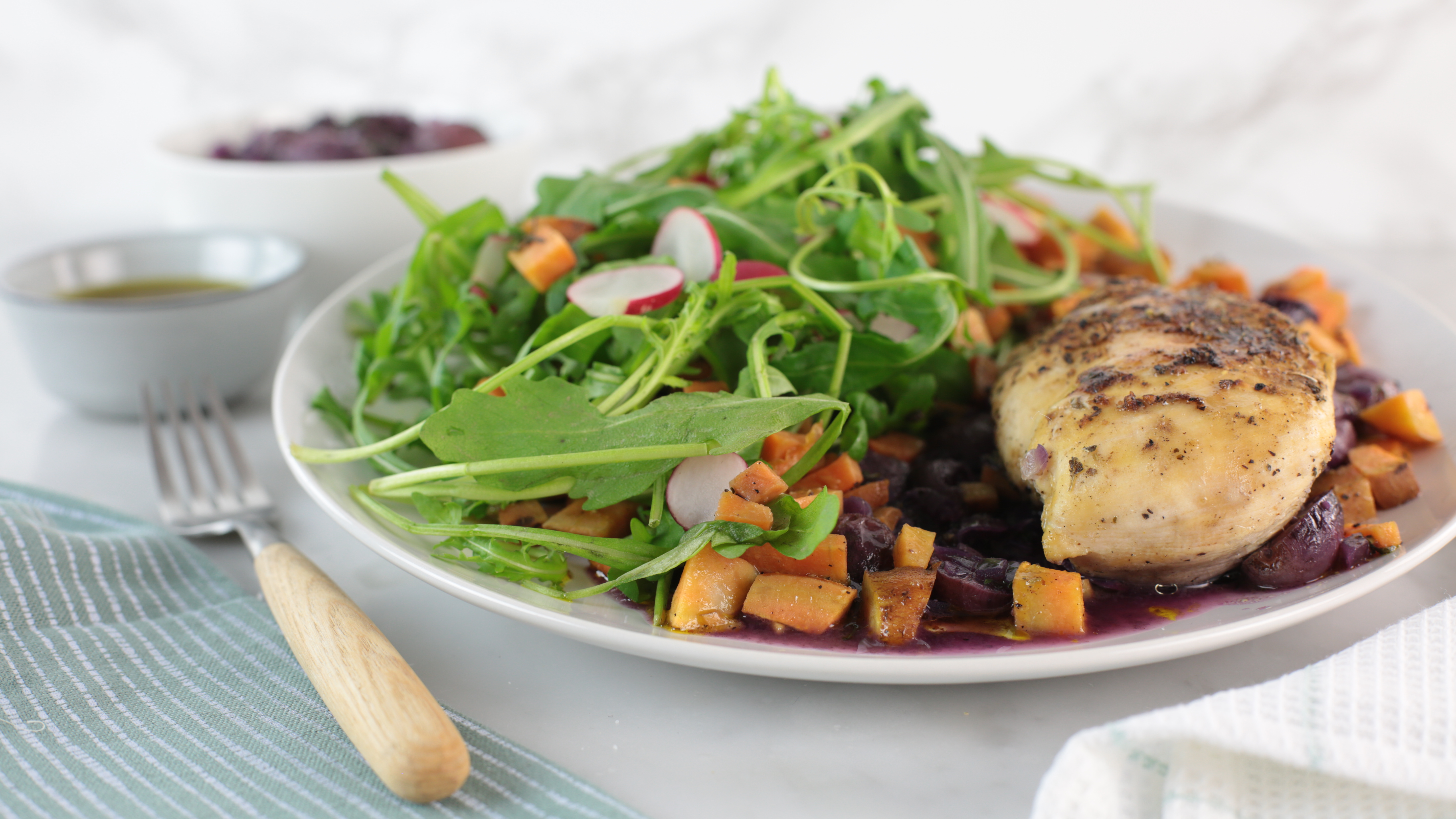 Met Mosterd Gebakken Kip