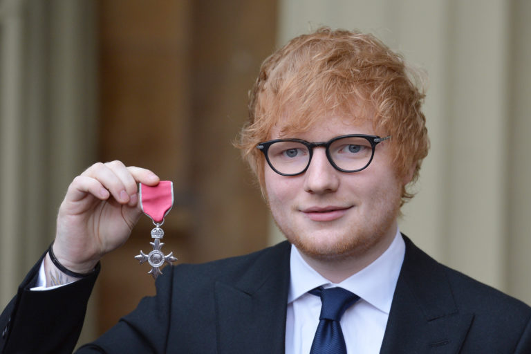 Ed Sheeran krijgt Britse koninklijke onderscheiding