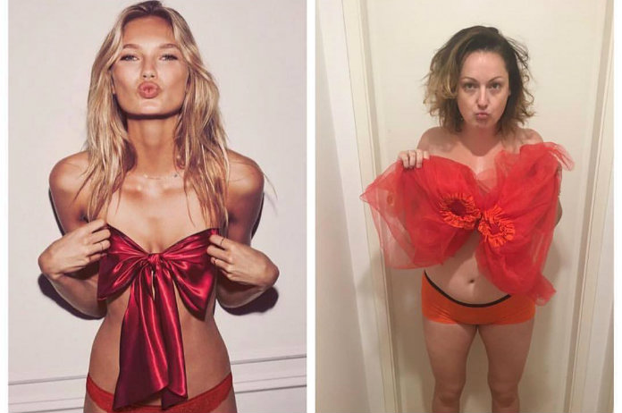 IN BEELD. Moeder imiteert foto’s van celebs en het resultaat is hilarisch