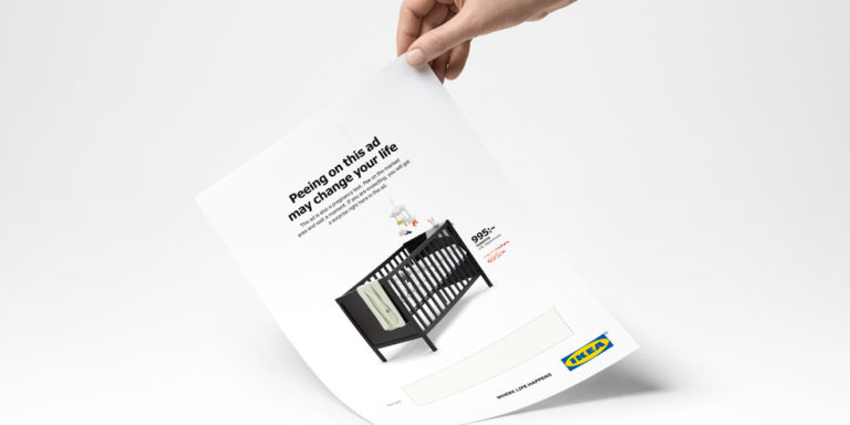 Ikea: “Plas op deze advertentie”