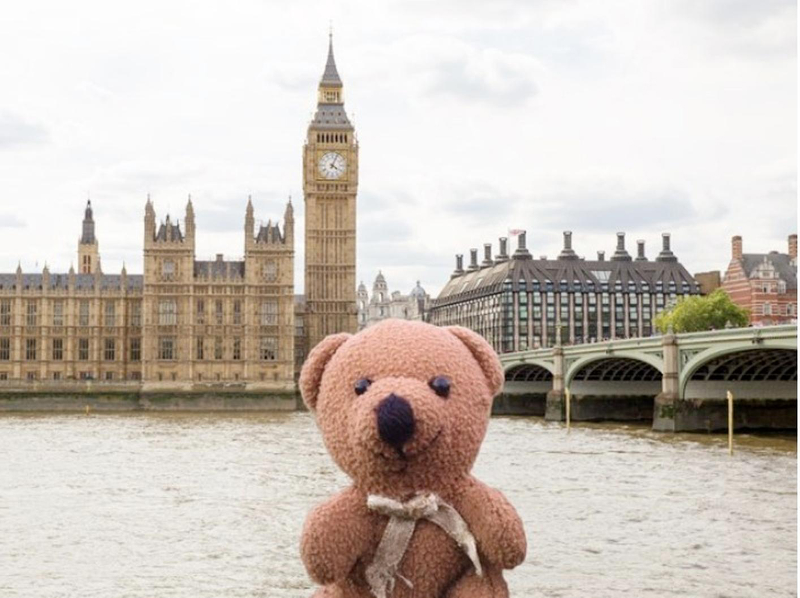 IN BEELD. Schattige knuffelbeer reist de wereld rond