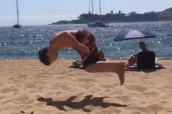 Deze heren dachten indruk te maken, maar ze kwamen terecht in de ’top 10 slechtste salto’s ooit’ (video)