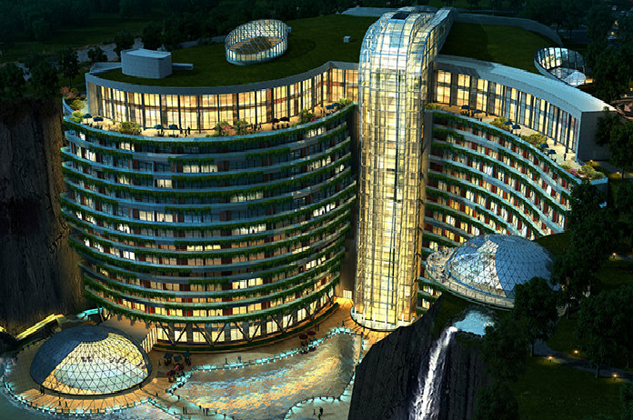 In China kan je binnenkort slapen in een steengroeve