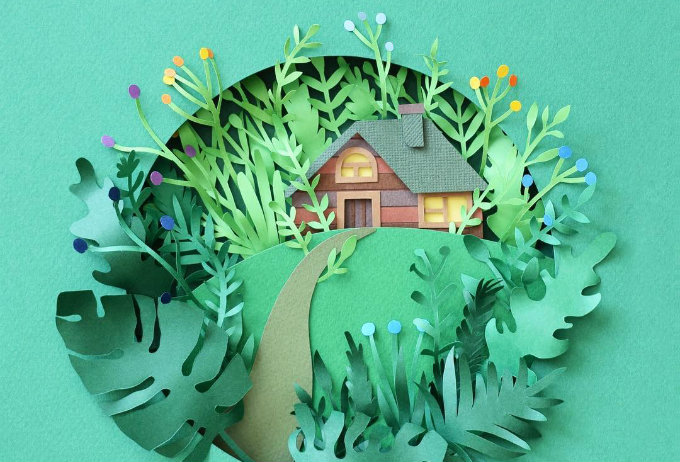 IN BEELD. Kunstenares maakt planten uit papier