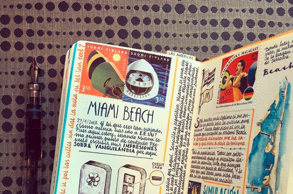 De prachtige dagboeken van deze wereldreiziger moet je gezien hebben