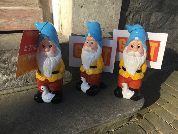 Mysterie: Hoegaarden staat plots vol tuinkabouters