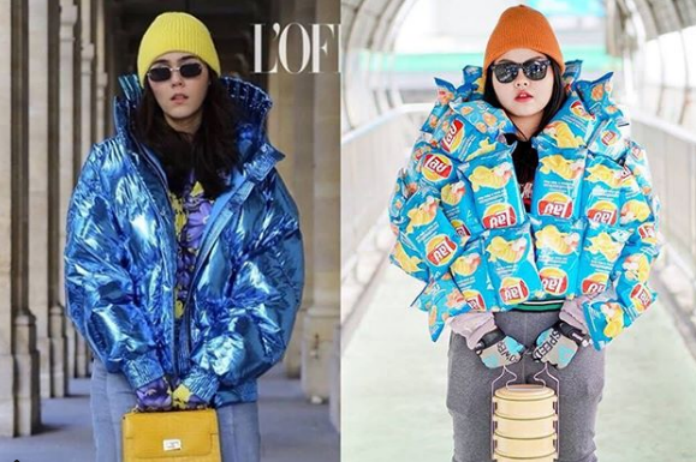 Vrouw maakt outfits van celebrities na met voedsel