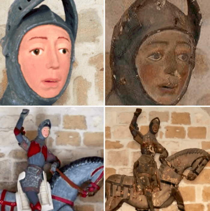 Knoeien met verf doe je beter niet op een eeuwenoud kunstwerk