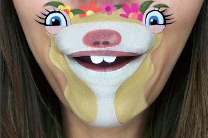 IN BEELD. Kunstenaar schildert bekende koppen op je kin