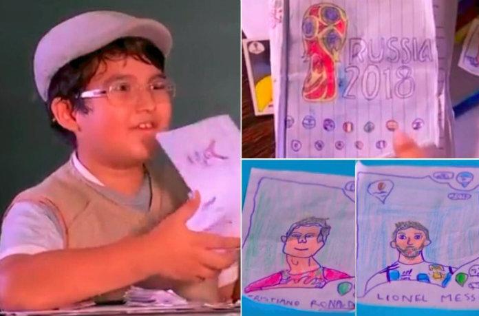 Braziliaanse jongen heeft geen geld voor voetbalplaatjes. Panini geeft hem het album