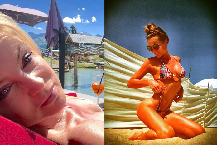 Speelse Joyce toont ‘bergen’, Joke eert de zon met sexy foto en Wendy feliciteert Rode Duivels in bikini