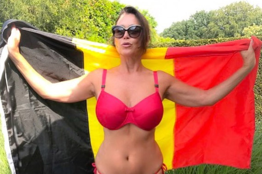 Wendy Van Wanten trok haar leukste lingerie aan voor de Rode Duivels (foto’s)