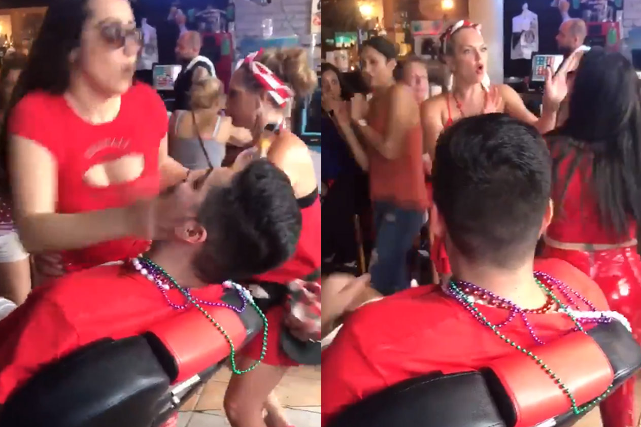 Serveerster mept op kont van vrouwelijke collega. Dat was géén goed idee! (video)