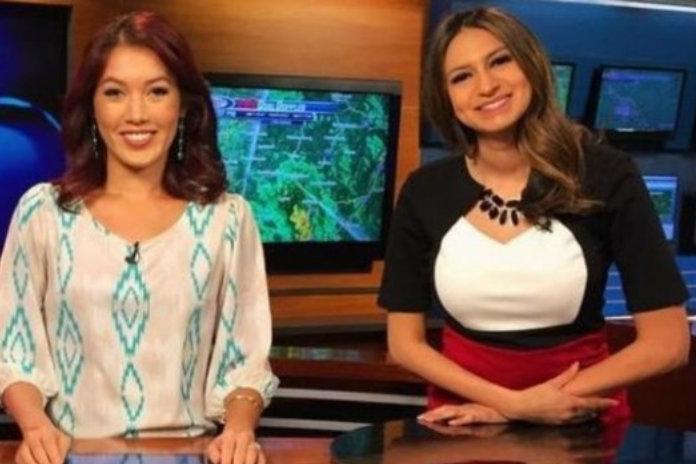 Nieuwsanker en weervrouw gaan stevig op de vuist met elkaar