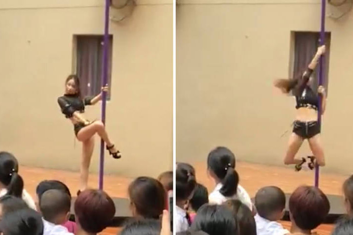 Paaldanseressen op eerste schooldag? Het gebeurde in deze Chinese KLEUTERSCHOOL! (video)