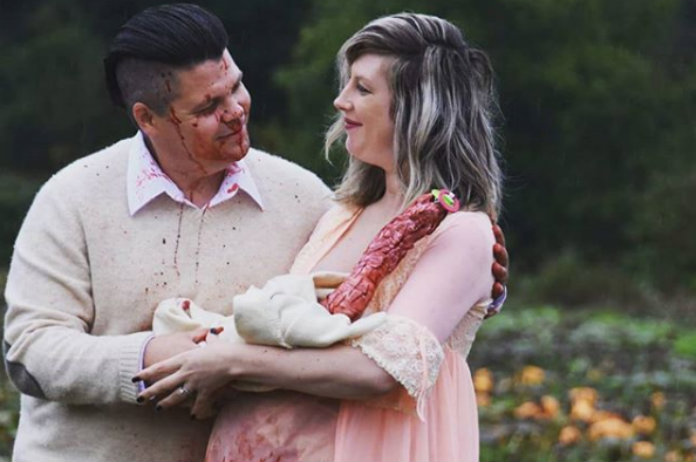 Canadees koppel houdt bizarre zwangerschapsfotoshoot