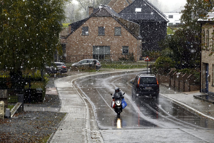 Daar is de de eerste Belgische sneeuw