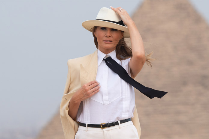 Ophef: ‘Melania Trump’ gaat uit de kleren in promovideo van rapper (NSFW-video)