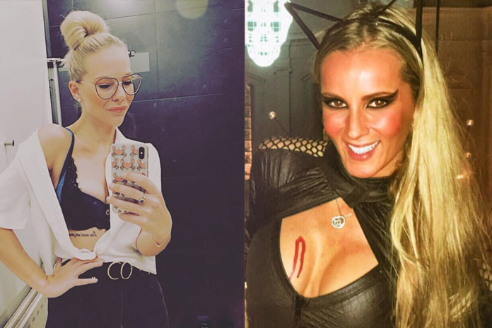 Annelien geniet in bikini, Eline schittert in lingerie, Joke en Heidi Klum vieren Halloween (foto’s)