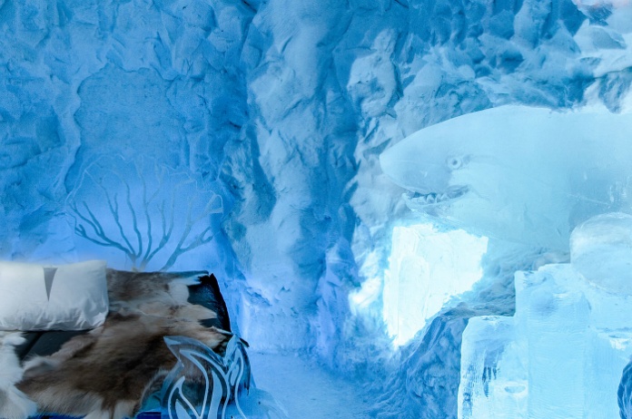 Dit hotel in Zweden bestaat volledig uit ijs