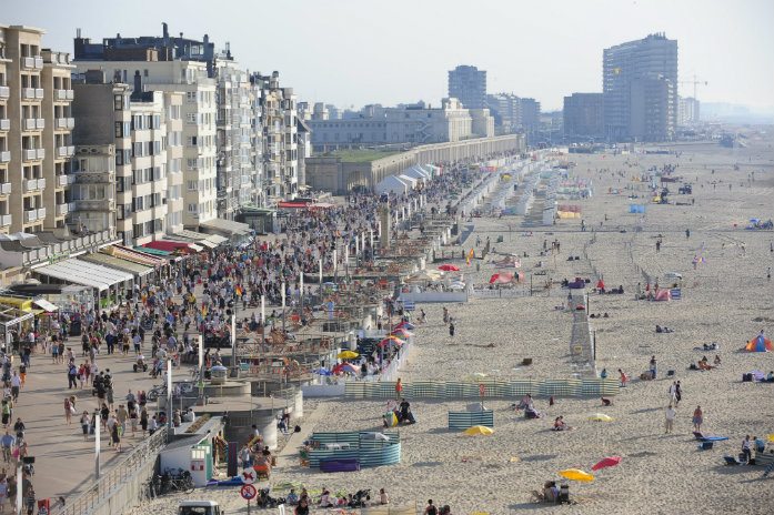 Strand van Oostende bij de vijftig mooiste van Europa