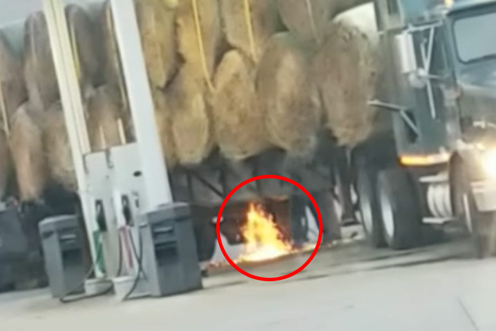 LEVENSGEVAARLIJK: Wat deze trucker doet, hou je werkelijk NIET voor mogelijk (video)