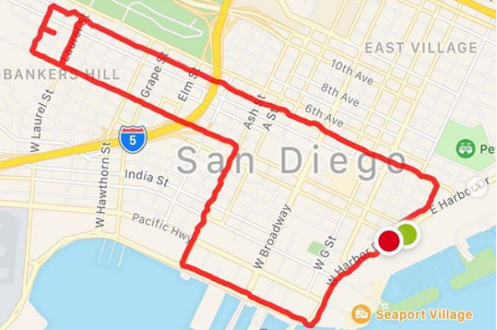 IN BEELD. Vrouw jogt in heel bizarre rondjes