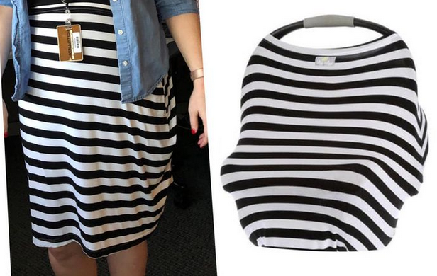 Aanstaande moeder is internethit nadat ze jurk draagt die iets helemaal anders blijkt te zijn