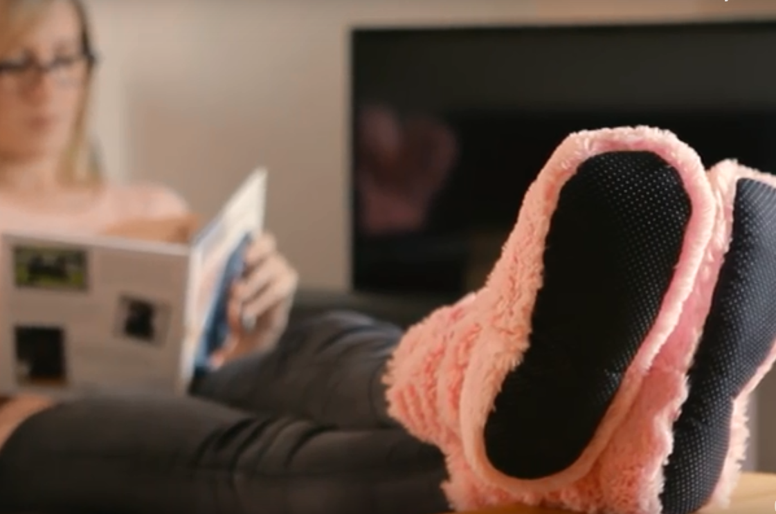 BIZAR. Deze pantoffels kan je in de microgolf steken