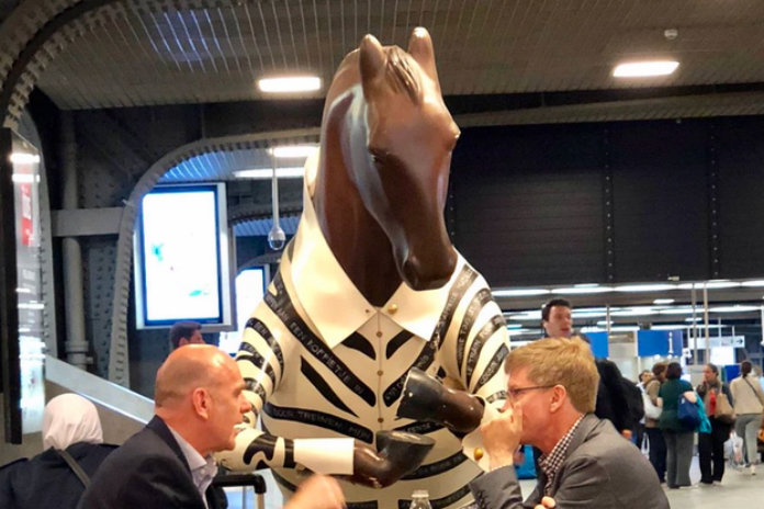 Iconische ‘Sam de Zebra’ moet Brussel-Zuid verlaten