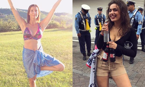 Bieke Ilegems doet yoga in bikini, Joke van de Velde op het strand en Kat Kerkhofs zoekt ‘scheetjesdader’ (foto’s)