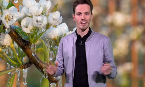 Nederlandse weerman krijgt het even zeer moeilijk door black-out: “Dit is mijn ergste nachtmerrie” (video)