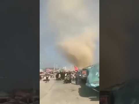 VIDEO. Windhoos blaast springkasteel de lucht in, twee kinderen komen om