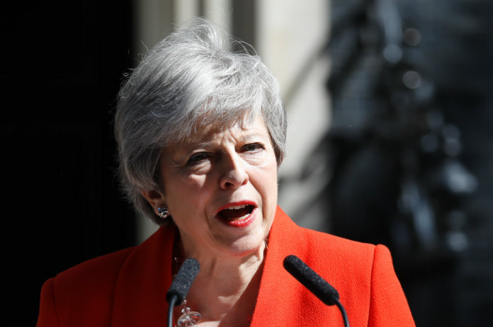 Theresa May kondigt ontslag aan als premier van het Verenigd Koninkrijk