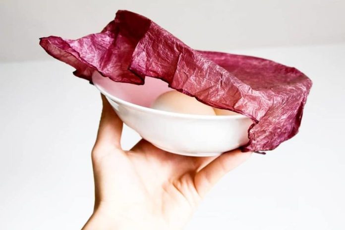 Dit alternatief voor vershoudfolie is gemaakt van landbouwafval