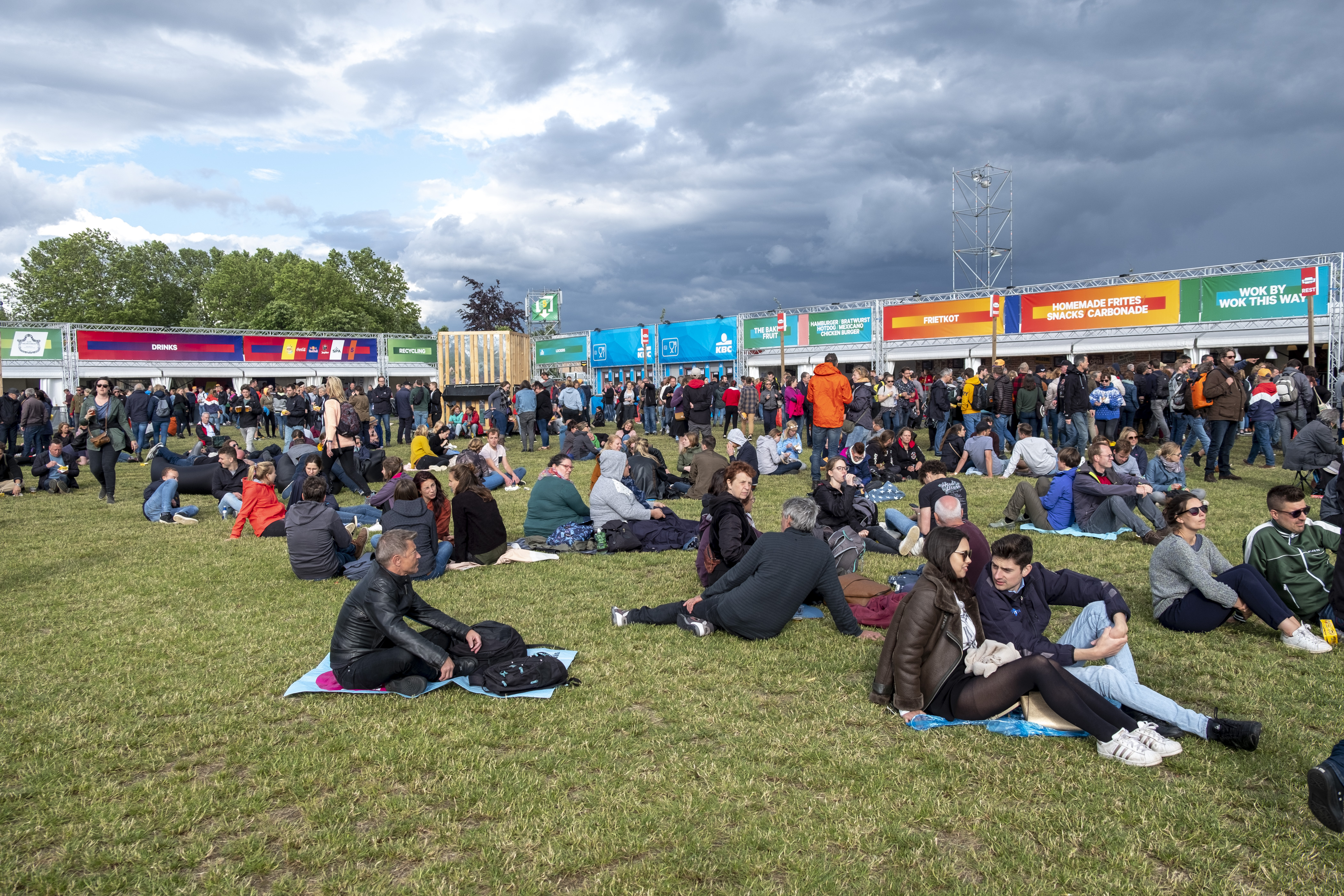 Werchter Boutique door weer en wind