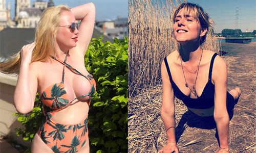 Lesley-Ann Poppe straalt in bikini, ‘Familie’-actrice doet yoga en Astrid en Kim tonen bolle buik (foto’s)