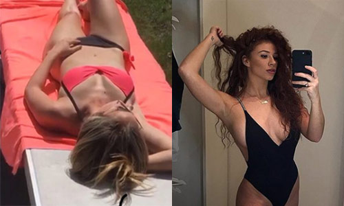 Klaasje (K3) en Elisabet (De Mol) genieten in bikini, Kat Kerkhofs en Dries Mertens trappen lol in zwembad (foto’s)