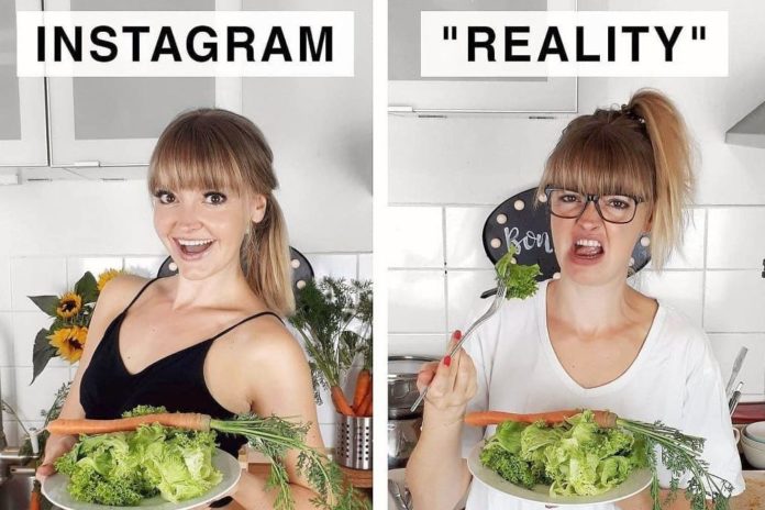 IN BEELD. Deze influencer steekt de draak met haar collega’s