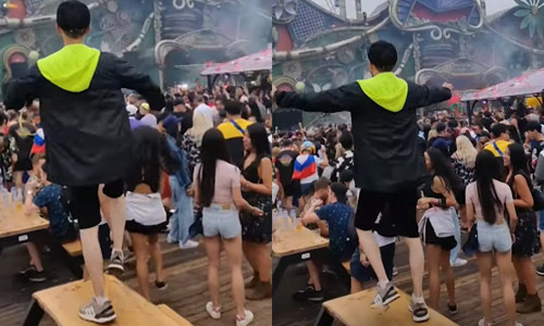 Festivalganger wil op Tomorrowland tonen wat hij kan, maar dat loopt FOUT af (video)