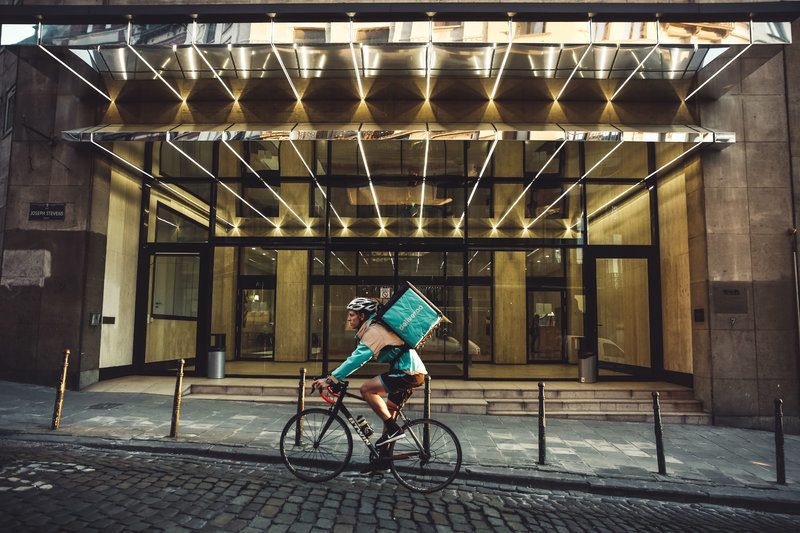 We laten op kantoor vooral lichte en vegetarische lunches leveren