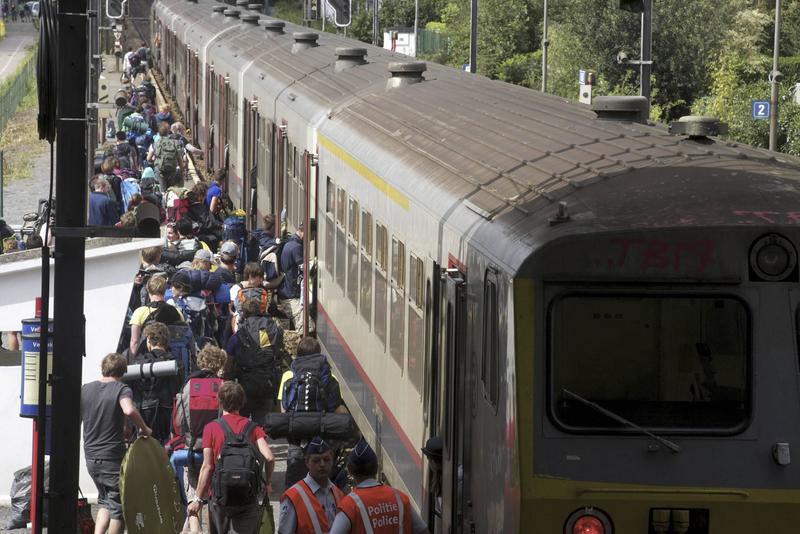 Onafhankelijke spoorbond OVS legt werk neer tijdens Pukkelpop