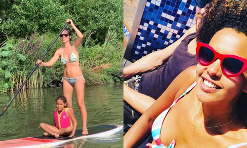 Olga en Ella Leyers genieten samen in ’t water, Ann Van Elsen straalt in bikini en papa van Gert Verhulst laat het zich smaken (foto’s)