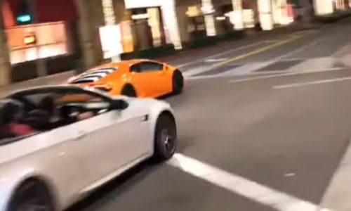 Hij wou stoer doen met zijn peperdure wagen, maar dat was GEEN goed idee (video)