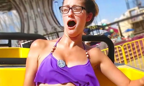 Pretpark blijkt geen pretje te zijn voor deze dame (failcompilatie)