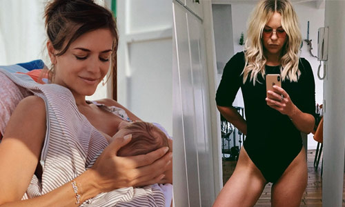 Karen Damen niet langer ‘ros’, Hanne Troonbeeckx geniet in bad en Astrid Coppens deelt foto van borstvoeding (foto’s)