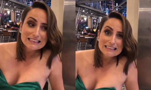 WOOPS: Presentatrice raakt in de problemen met sexy kleedje (video)